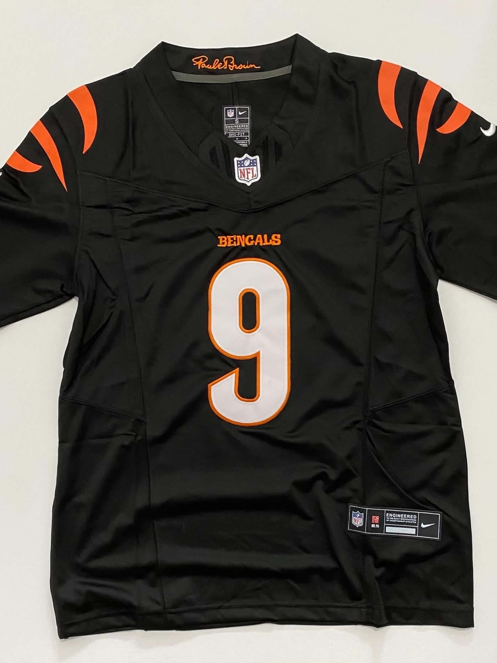 Joe Burrow Cincinnati Bengals Black Jersey Size S-M-L-XL-2XL